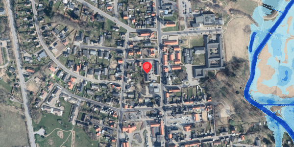 Oversvømmelsesrisiko fra vandløb på Norgesgade 1F, 9870 Sindal