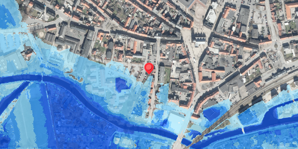 Oversvømmelsesrisiko fra vandløb på Ågade 4C, . , 8500 Grenaa