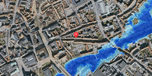 Oversvømmelsesrisiko fra vandløb på Nedergade 16, . , 5000 Odense C