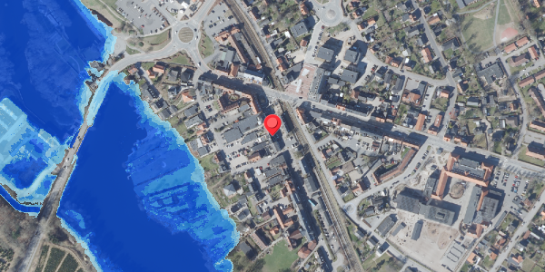 Oversvømmelsesrisiko fra vandløb på Klostervej 10, 8680 Ry