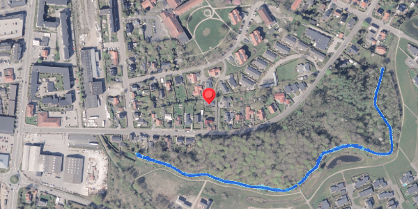 Oversvømmelsesrisiko fra vandløb på Lundevej 19A, 8300 Odder