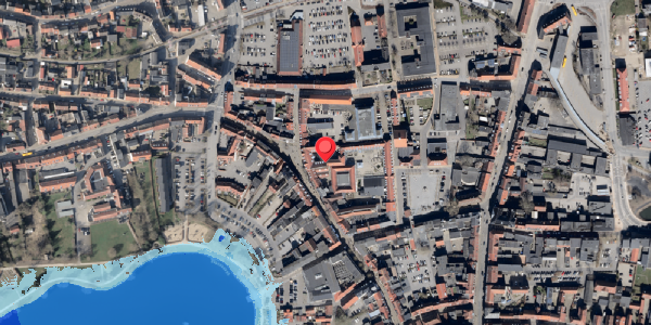 Oversvømmelsesrisiko fra vandløb på Storegade 14E, 6100 Haderslev
