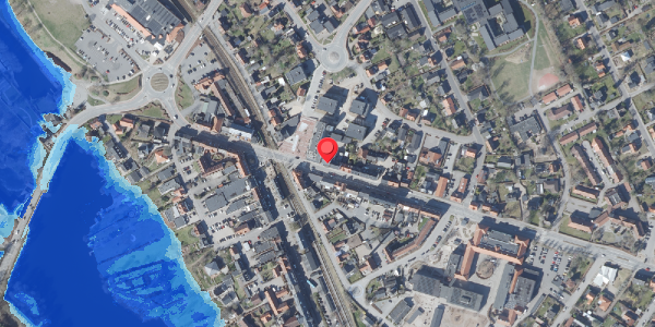 Oversvømmelsesrisiko fra vandløb på Skanderborgvej 3, 8680 Ry