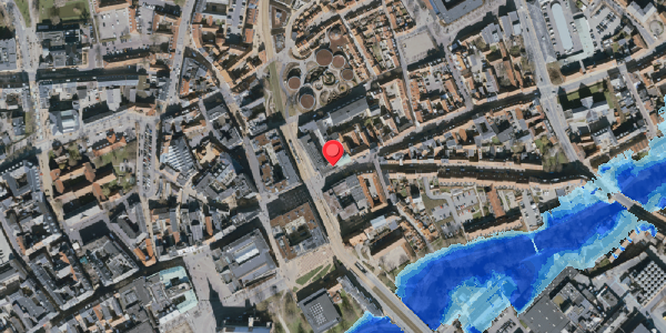 Oversvømmelsesrisiko fra vandløb på Overgade 10, 5000 Odense C