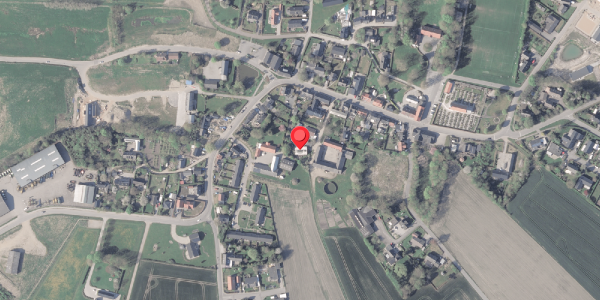 Oversvømmelsesrisiko fra vandløb på Algade 29B, 8382 Hinnerup
