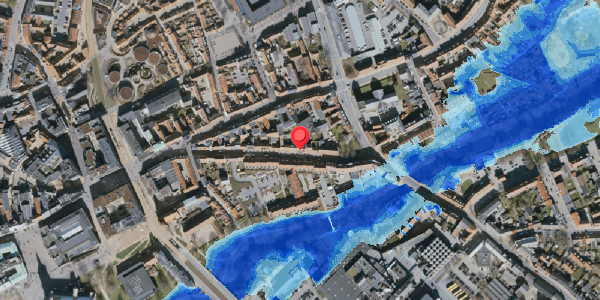 Oversvømmelsesrisiko fra vandløb på Nedergade 30, . , 5000 Odense C