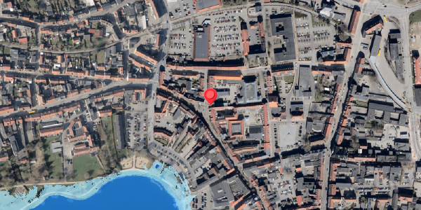 Oversvømmelsesrisiko fra vandløb på Storegade 16, 6100 Haderslev