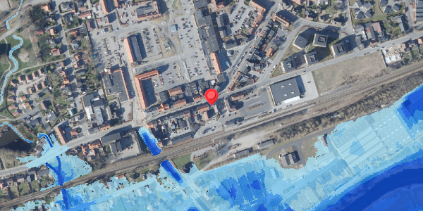 Oversvømmelsesrisiko fra vandløb på Storegade 1, 8850 Bjerringbro