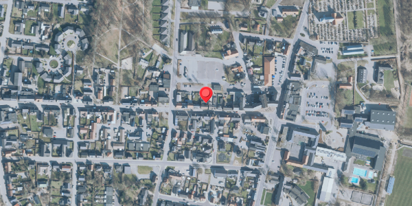 Oversvømmelsesrisiko fra vandløb på Danmarksgade 18A, 7490 Aulum