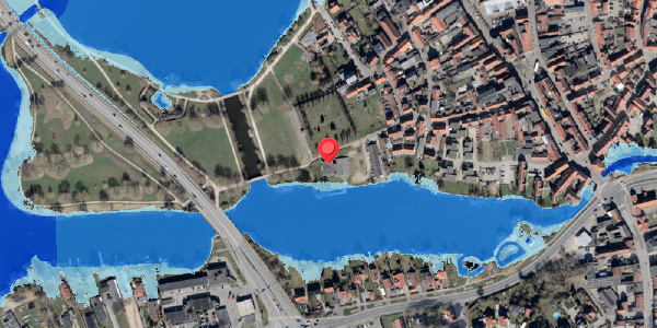 Oversvømmelsesrisiko fra vandløb på Klosteret 33, 6100 Haderslev