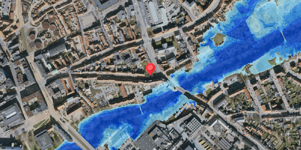 Oversvømmelsesrisiko fra vandløb på Nedergade 38, 5000 Odense C