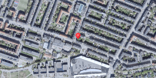 Oversvømmelsesrisiko fra vandløb på Yrsavej 2, 2000 Frederiksberg