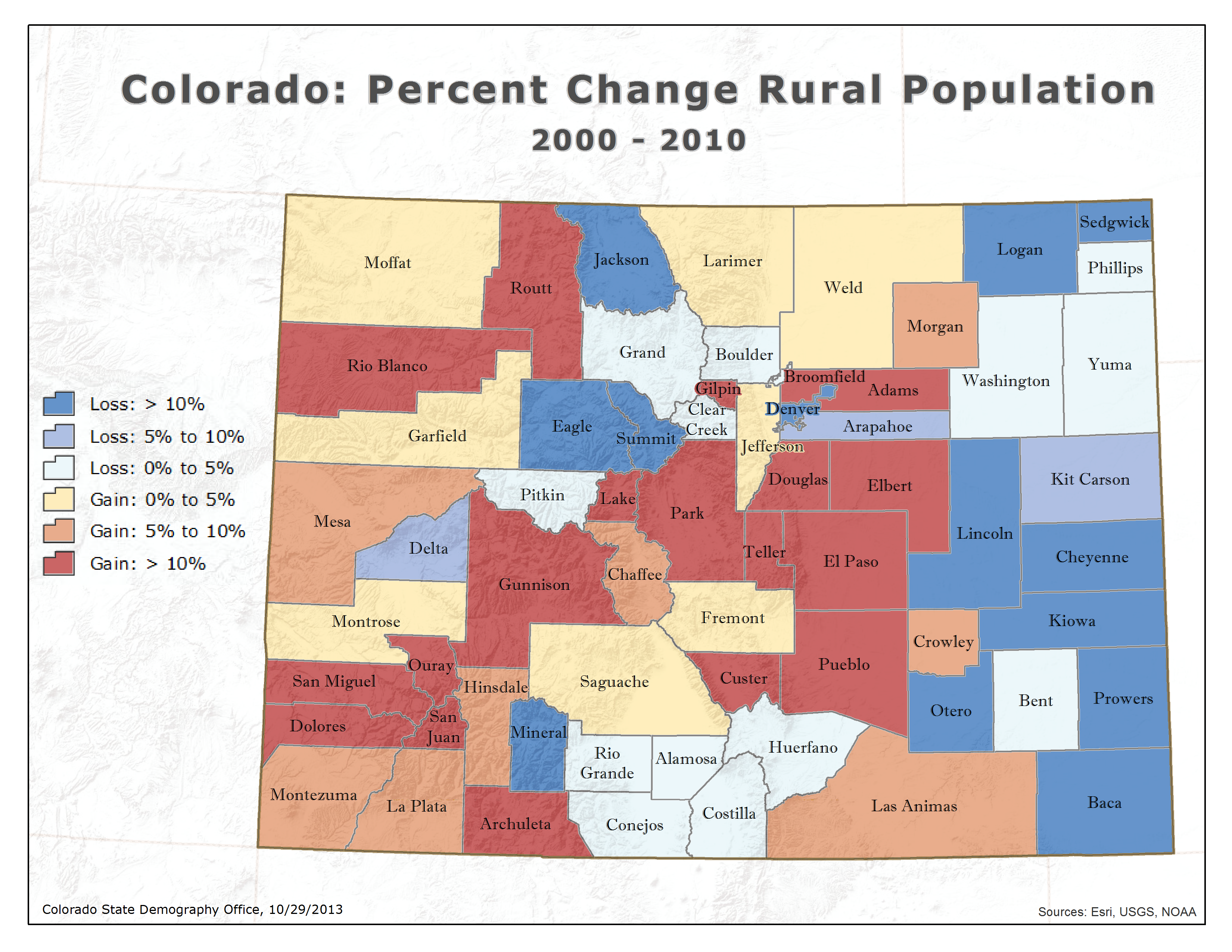 Colorado Political Map By County