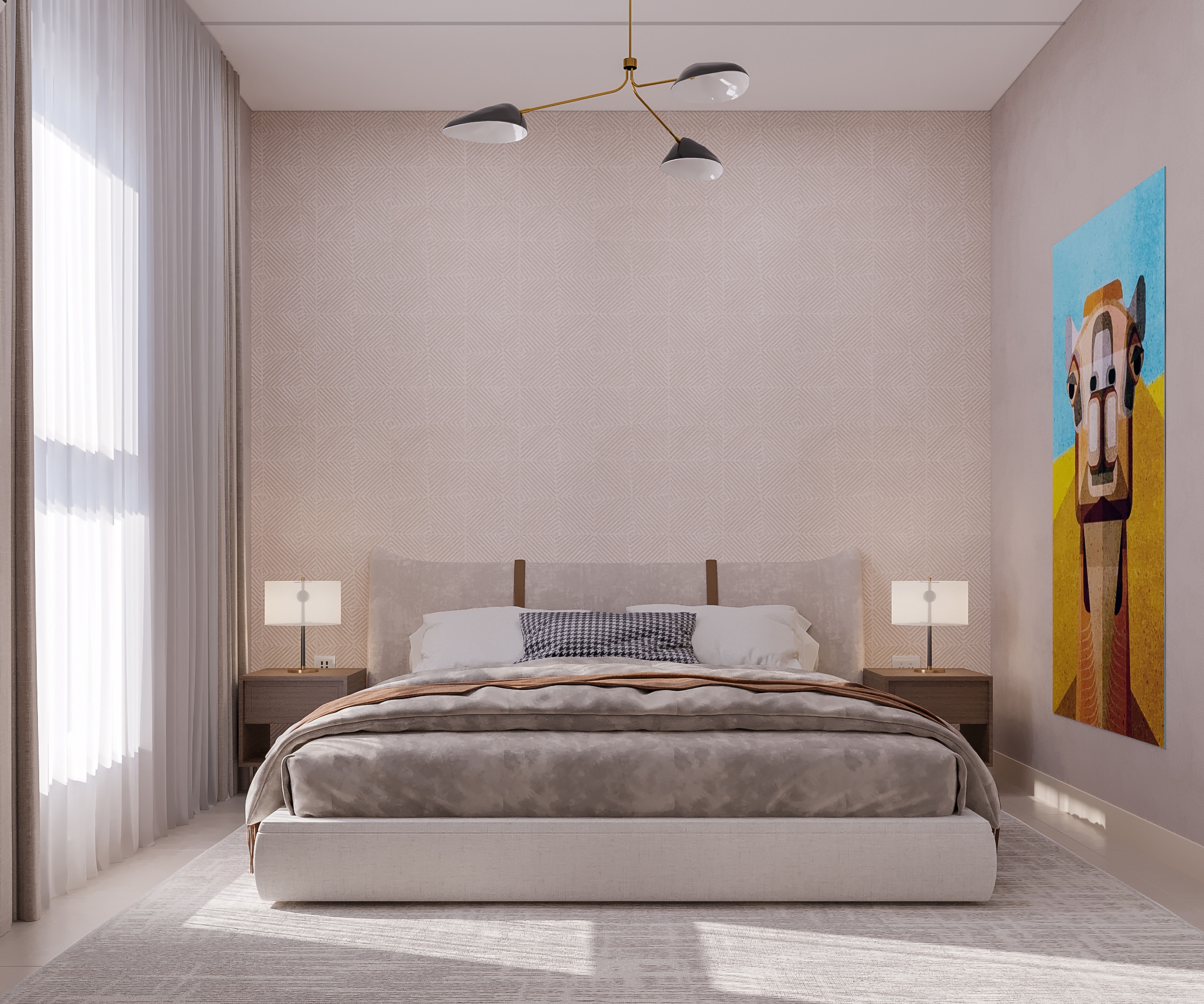 Central Region Villa Type 03 Bedroom 1 غرفة نوم