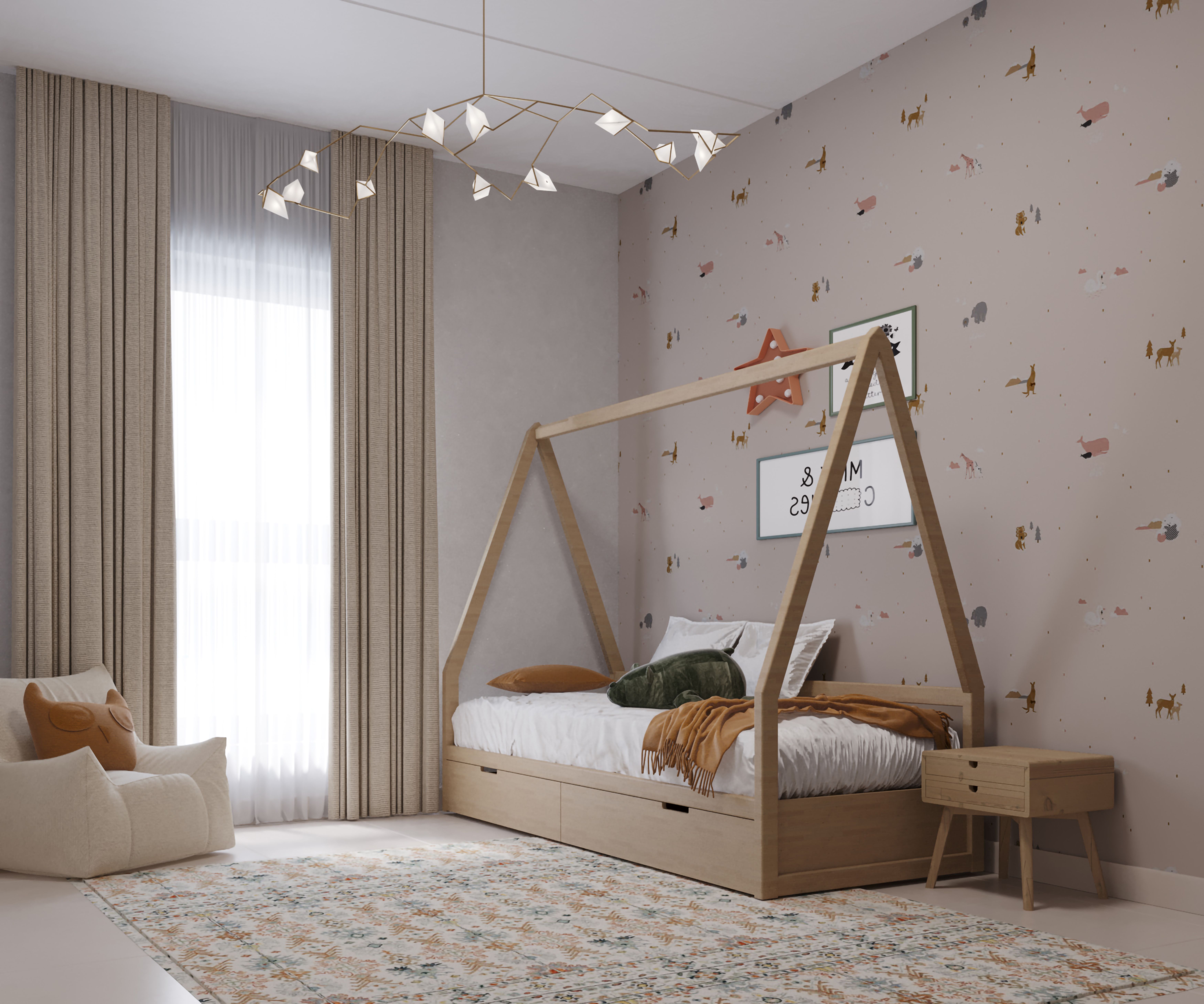 Central Region Villa Type 04 Bedroom غرفة نوم