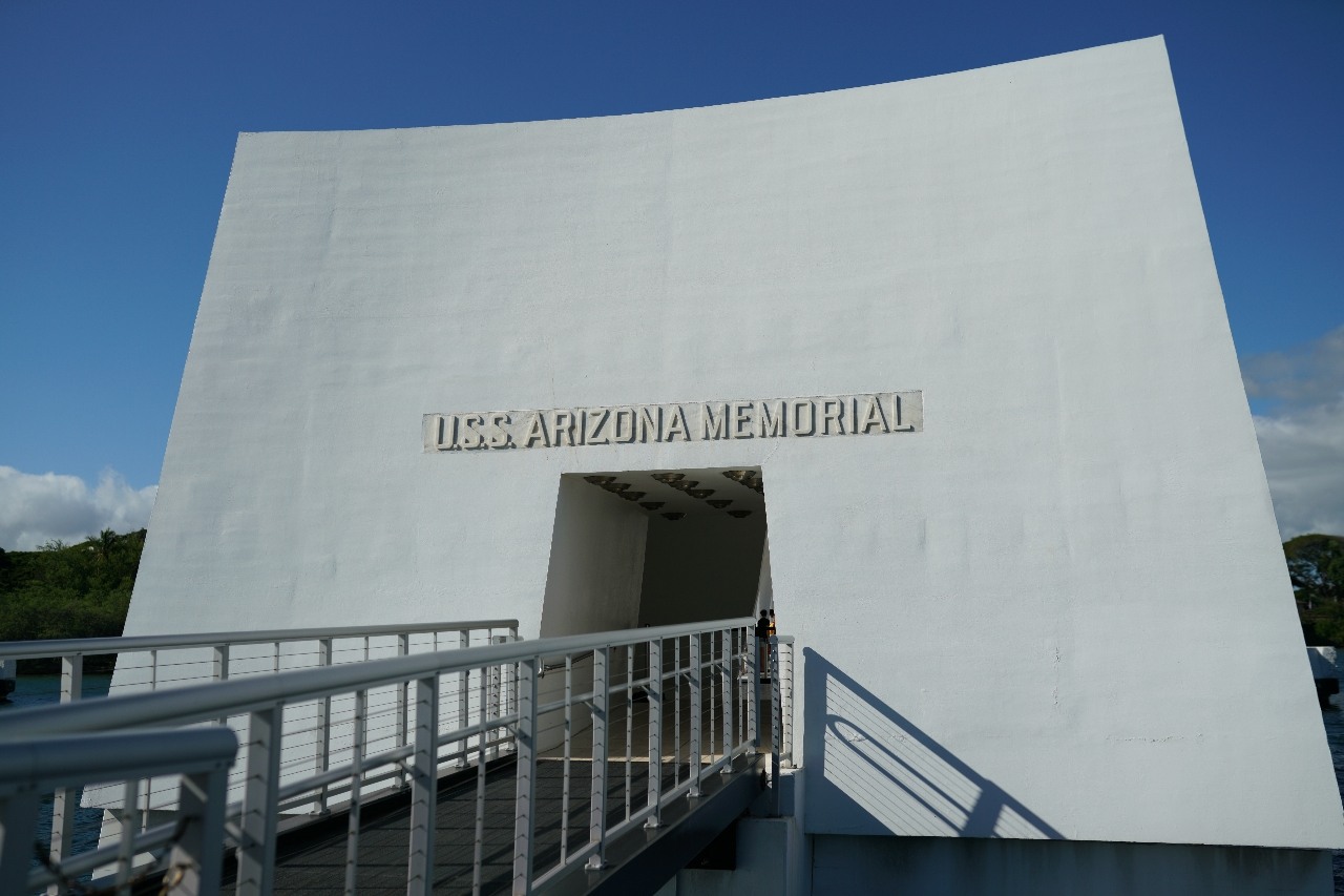 USS Arizona Memorial - From Boat Bridge, United States