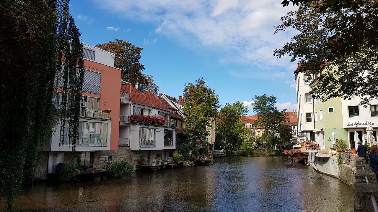 Erfurt City - From Flussufer, Germany