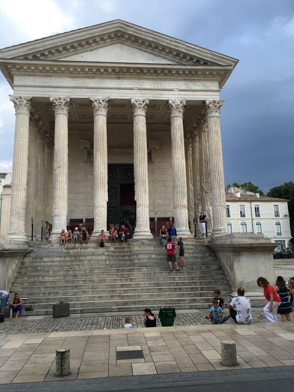 Maison Carrée in Nîmes - From Rue Auguste, France