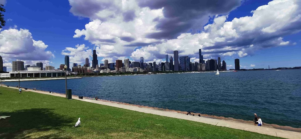 Chicago Skyline - From Nicolaus Copernicus Monument, United States