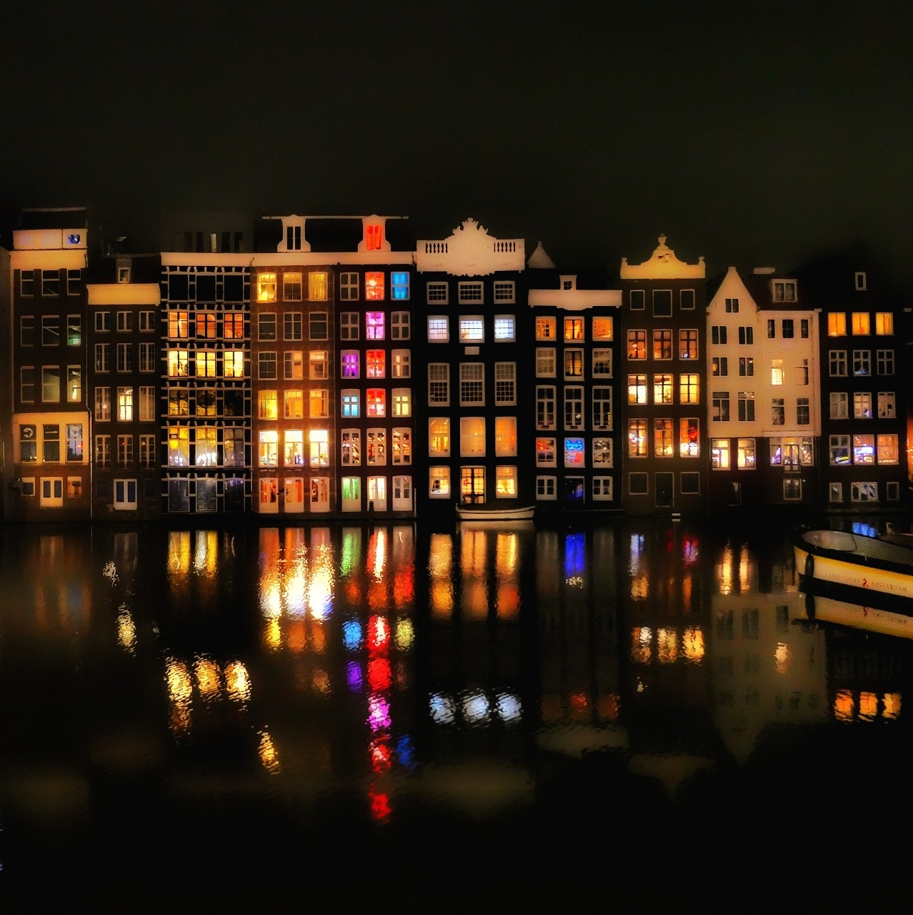 Häuserfronten in Amsterdam - From Amsterdam City, Netherlands