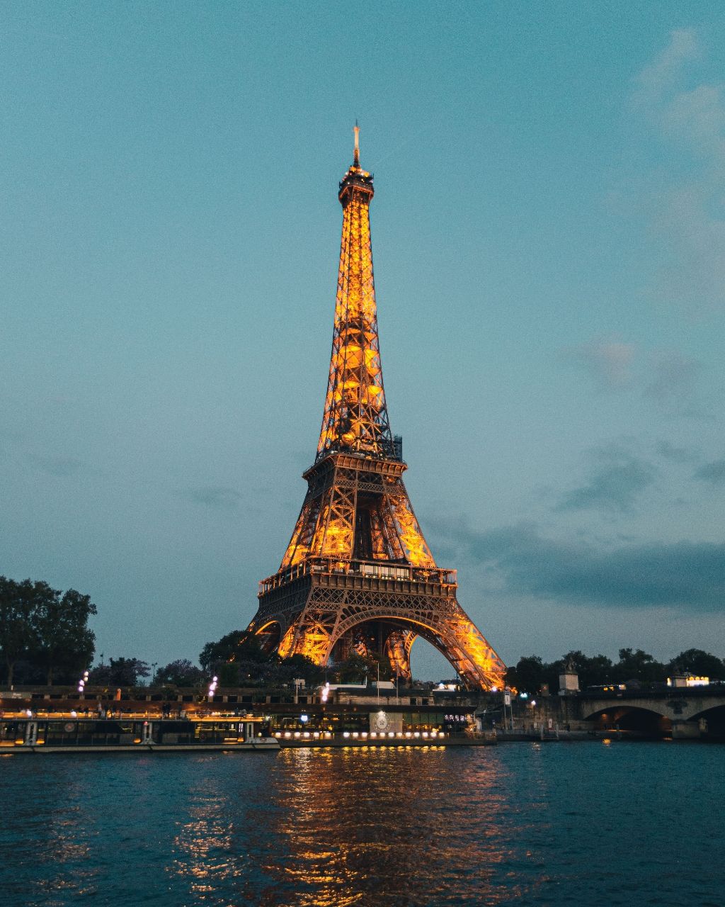 Eifel Tower - From River bank, France