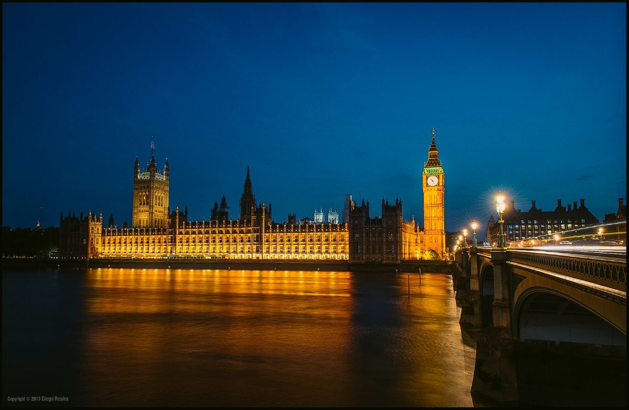 Westminster Palace - From Westminster Bridge & The Queen's Walk, United Kingdom