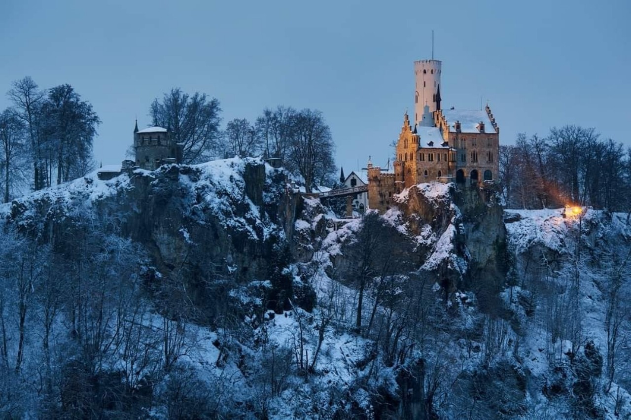 Schloss Lichtenstein - From Vom Traifelbergfelsen aus, Germany