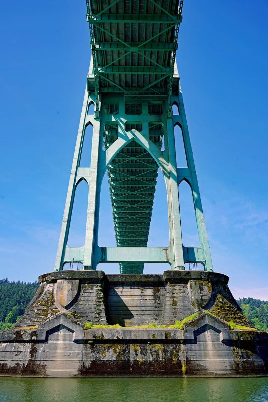 St Johns Bridge - From Cathedral Park - Below, United States