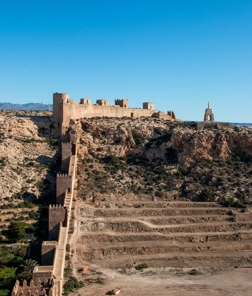 Muralla de Jairán - Aus Primer Recinto de la Alcazaba de Almeria, Spain