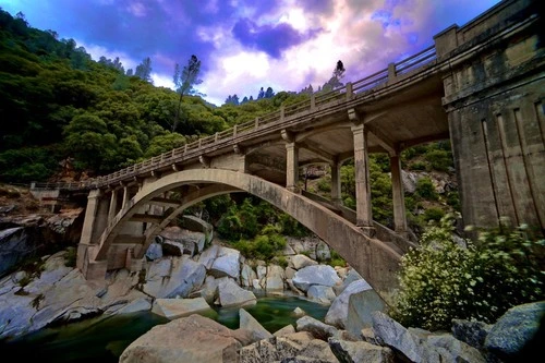 Old Route 49 Bridge - From South Yuba River, United States