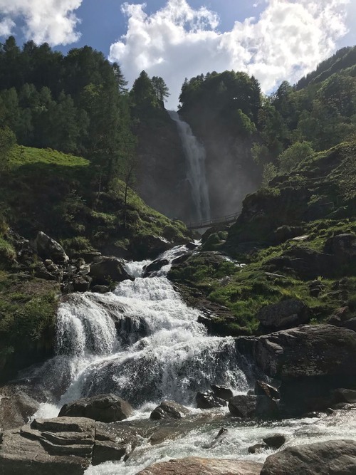 La Froda Waterfall - Aus Strada de Redòrta, Switzerland