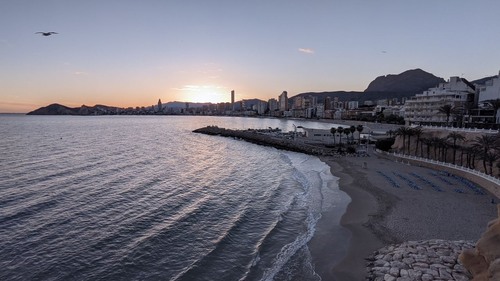 Benidorm - 从 Blacon del Mediterráneo - Plaza Santa Ana, Spain