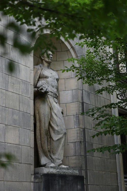 Statute - Aus National Museum of Technology in Warsaw, Poland