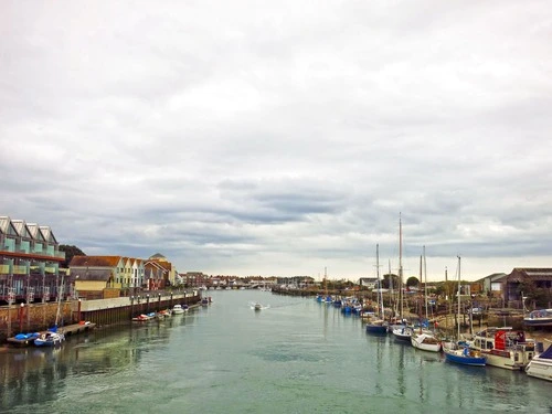 River Arun - Desde Pedestrain Footbridge, United Kingdom