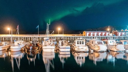 Bodø port - から Moloveien, Norway