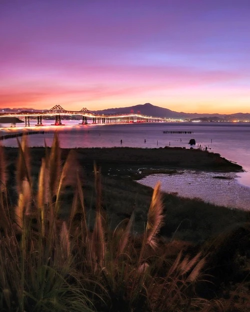 Richmond Bridge - 从 Point Molate Park, United States