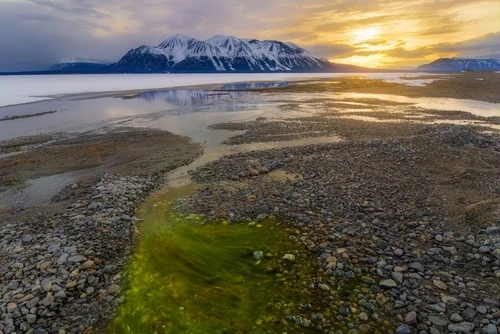 Atlin Mountain - From Beach, Canada