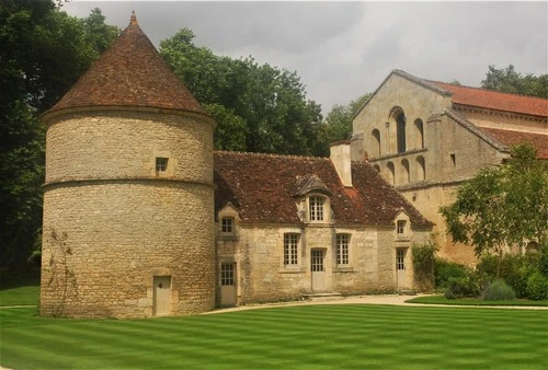 Fontenay Abbey - Dovecote - Aus Courtyard, France