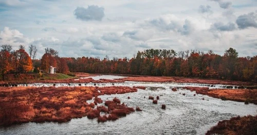 Venta river - İtibaren Kuldiga bridge, Latvia