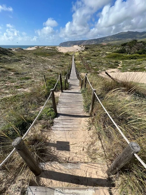 Praia grande do guincho - Aus Passadiço, Portugal