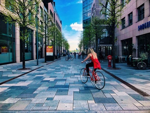 Oslo's Streets - Aus Fjordalléen Street, Norway