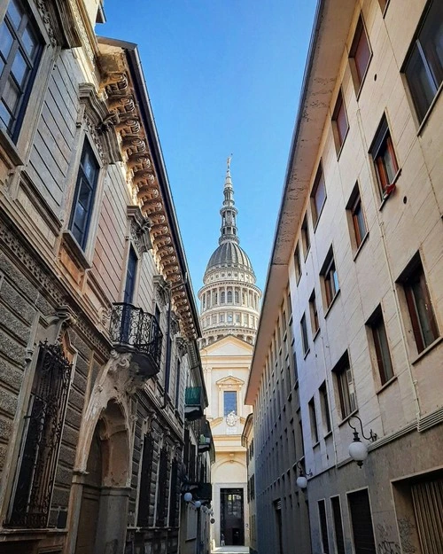 Basilica San gaudenzio - From Via Pier Lombardo, Italy