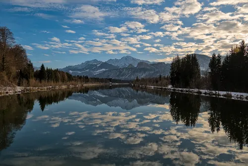 Salzach - Från Ursteinsteg, Austria