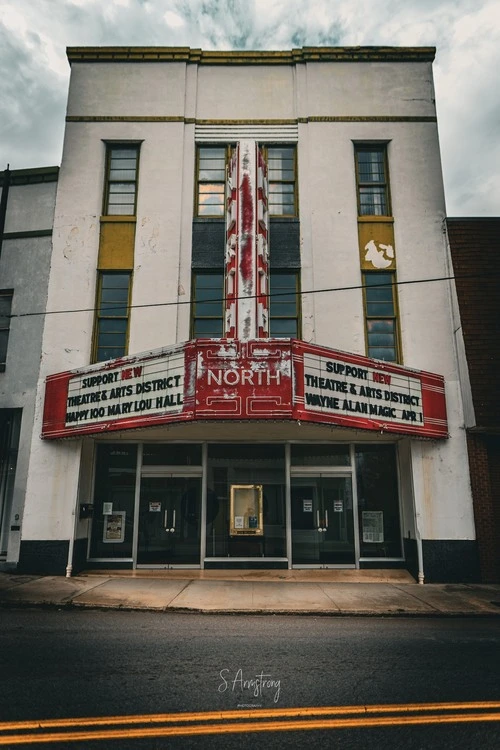 Old school theater in Danville - United States