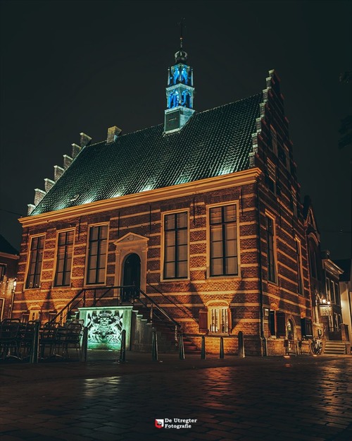 Historisch Stadhuis IJsselstein - から Utrechtseestraat, Netherlands
