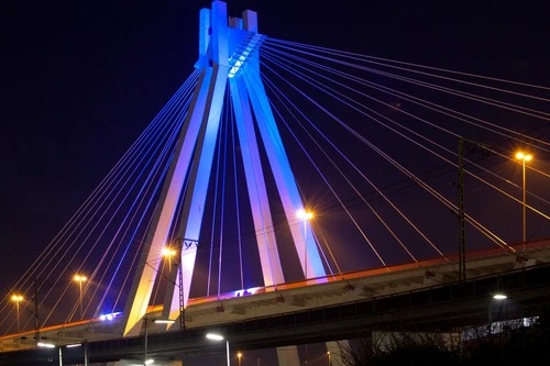 Pylonbrücke - From Ludwigshafen Hauptbahnhof, Germany