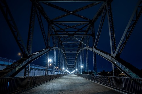 Alte Harburger Elbbrücke - から Kurz hinter dem Portal, Germany