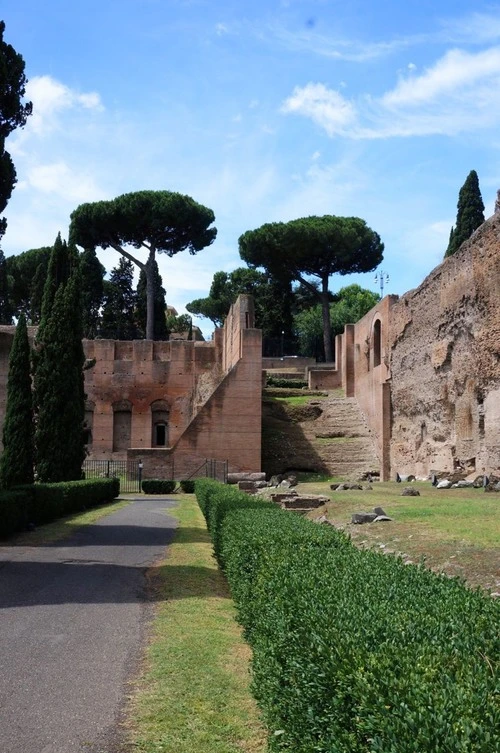 Terme Di Caracalla - Desde North west corner of the baths facing west, Italy