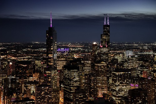 Sears Tower - Dari 360Chicago - John Hancock Observatory, United States
