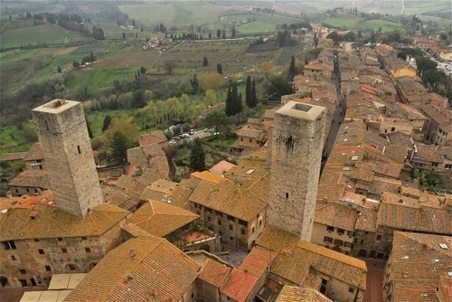 San Gimignano - Aus Torre Grossa, Italy